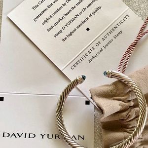 David Yurman Diamond & Topaz Cuff